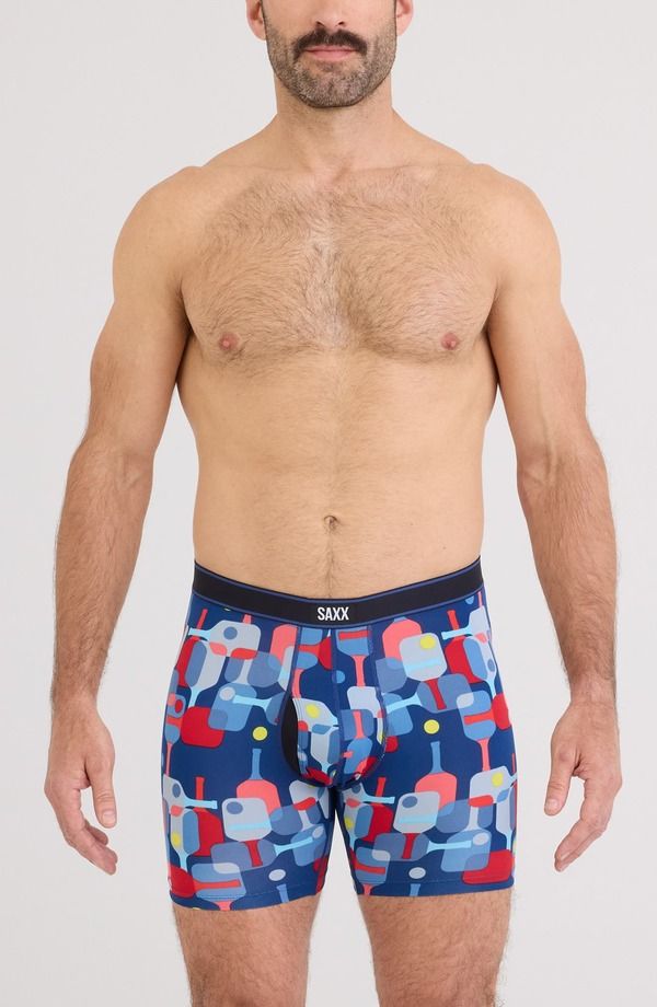 サックス メンズ アンダーウェア ボクサーパンツ SAXX Daytripper Comfort Stretch Boxer Briefs Pickle PdleNvy Dawn