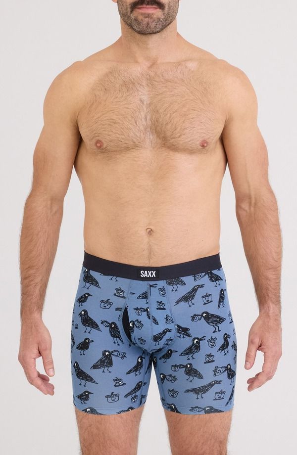 サックス メンズ アンダーウェア ボクサーパンツ SAXX Vibe Xtra Soft Comfort Boxer Briefs Protecthe NutsBlue Horizon ブルー