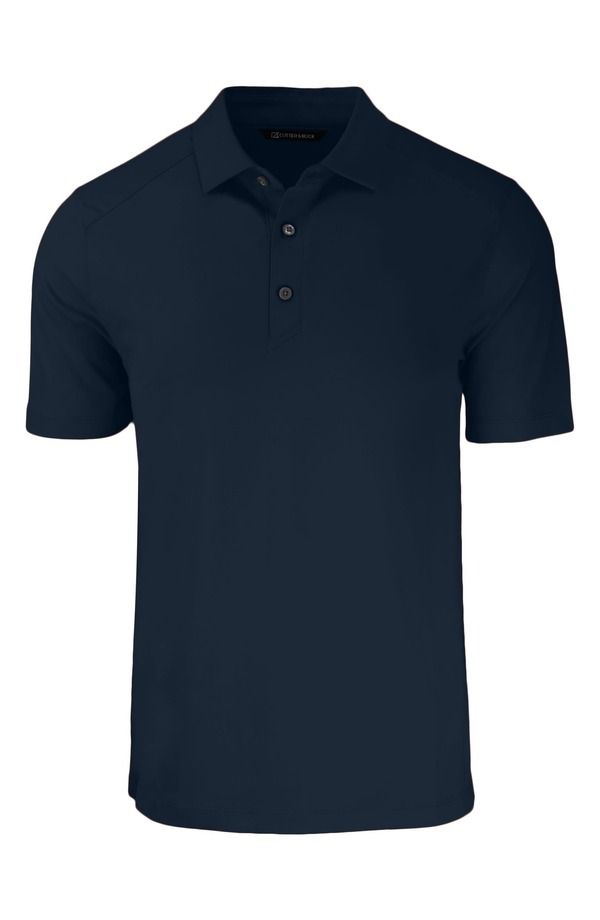 カッターアンドバック メンズ トップス ポロシャツ Cutter Buck Forge Recycled Blend Polo Navy Blue ネイビー