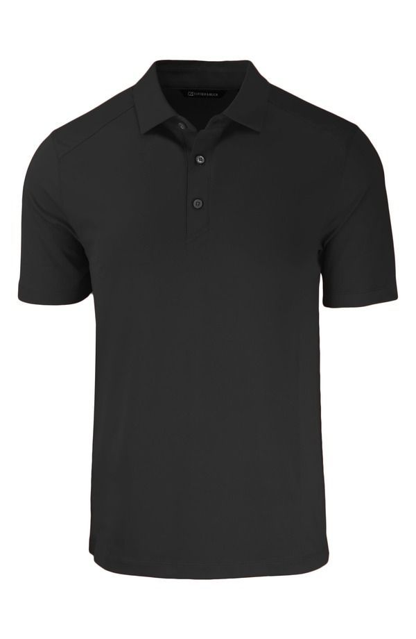カッターアンドバック メンズ トップス ポロシャツ Cutter Buck Forge Recycled Blend Polo Black ブラック