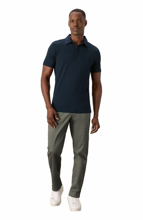 パクト メンズ トップス ポロシャツ ジャージー Pact Luxe Stretch Jersey Slim Polo Midnight Blue ブルー