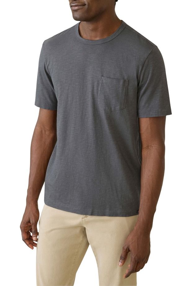 ファレティ メンズ トップス Tシャツ Faherty Sunwashed PocketShirt Graphite グラファイト