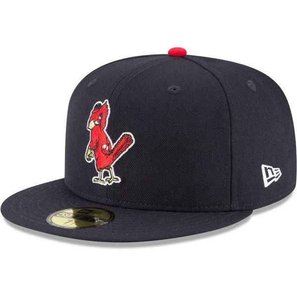 ニューエラ メンズ アクセサリー 帽子 ウール Mens New Era Navy St Louis Cardinals Cooperstown Collection Wool 59FIFTY Fit