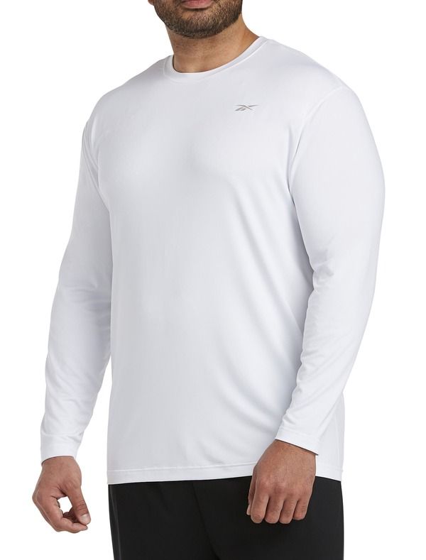 リーボック メンズ トップス シャツ Reebok Long Sleeve Base Layer Top White ホワイト