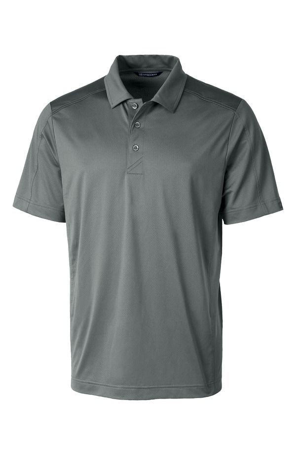 カッターアンドバック メンズ トップス ポロシャツ Cutter Buck Prospectextured Stretch Polo Elemental Grey グレー
