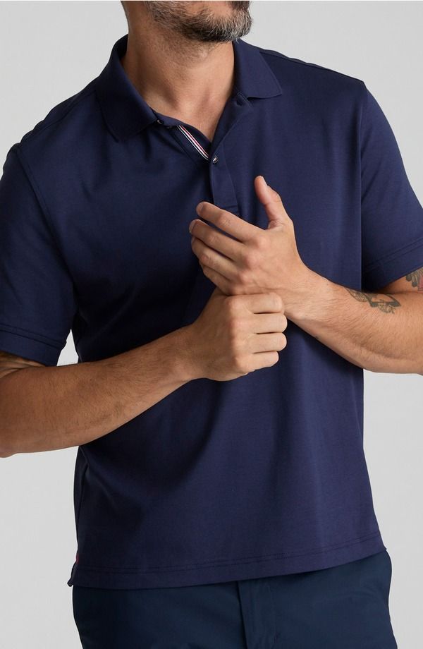 アンタックイット メンズ トップス シャツ UNTUCKit Damaschino Wrinkle Free Polo Navy ネイビー