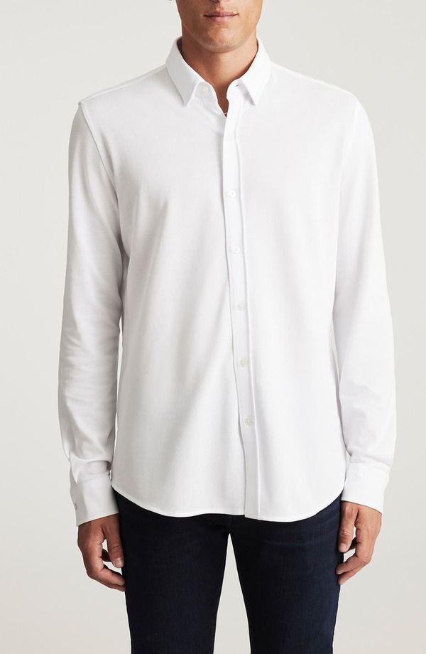 マーヴィ ジーンズ メンズ トップス シャツ コットン Mavi Jeans Cotton ButtonUp Shirt White ホワイト