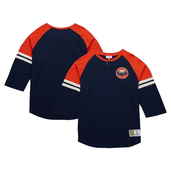 ミッチェルネス メンズ トップス Tシャツ Mens Mitchell Ness Navy Houston Astros Cooperstown Collection Legendary Raglan