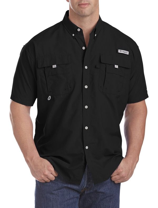 コロンビア メンズ トップス シャツ トール 半袖 Columbia Big Tall PFG Bahama II ShortSleeve Sport Shirt Black ブラック