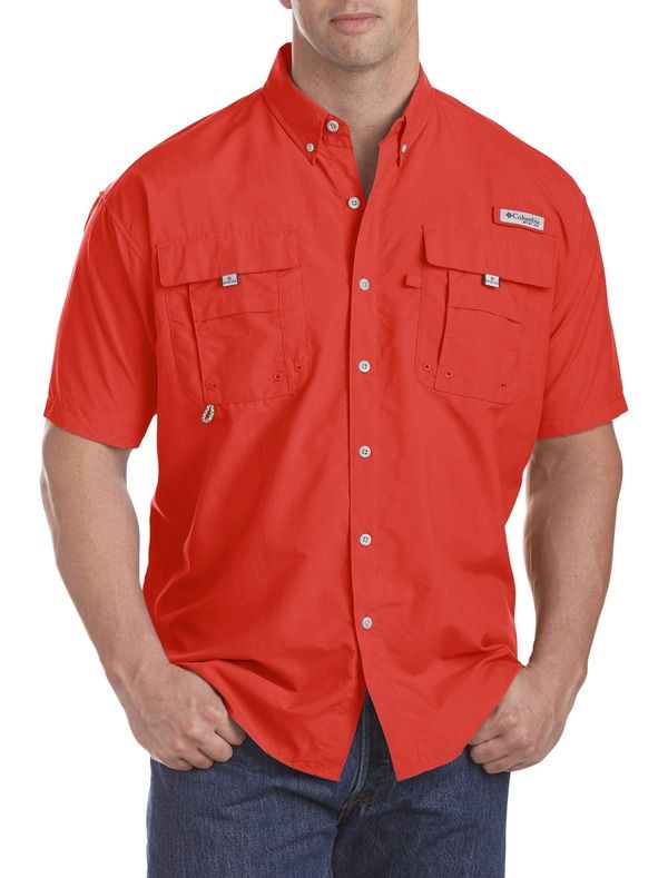 コロンビア メンズ トップス シャツ トール 半袖 Columbia Big Tall PFG Bahama II ShortSleeve Sport Shirt Red Spark レッド