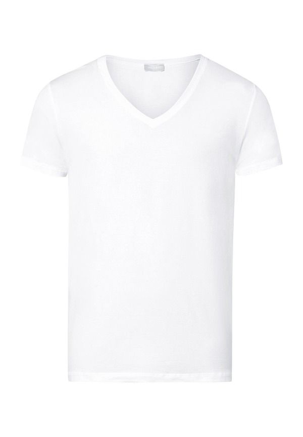 ハンロ メンズ トップス Tシャツ Vネック コットン Hanro Cotton Superior Fitted VNeck Cotton TShirt White ホワイト