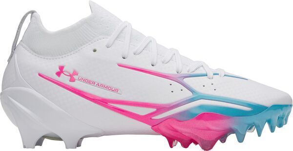 アンダーアーマー レディース シューズ スニーカー Under Armour Spotlight Pro Football Cleats WhiteBluePink ホワイト