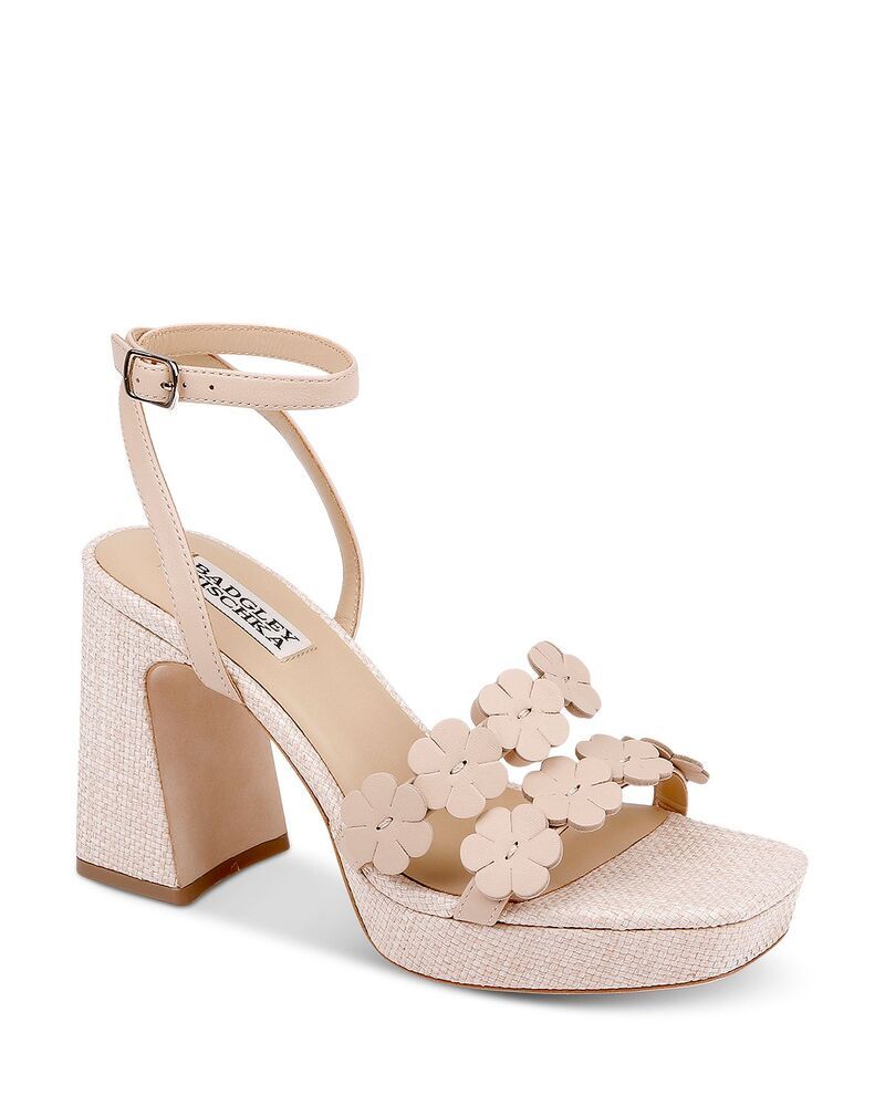 バッジェリーミシュカ レディース シューズ サンダル Badgley Mischka Womens Waverly Sandals Nude Leather