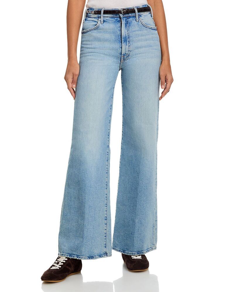 マザー レディース ボトムス デニムパンツ ワイドレッグ ジーンズ MOTHER The Hustleroller Sneak High Rise Wide Leg Jeans in I Confes