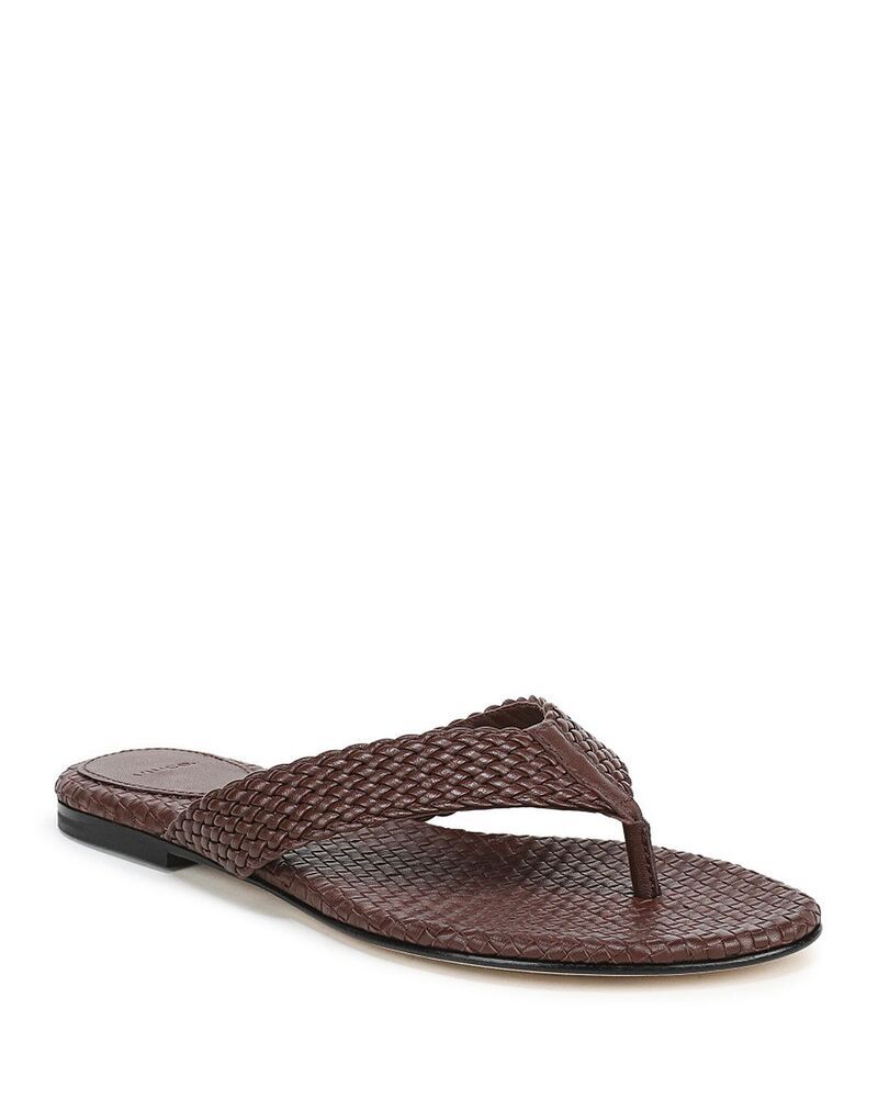 ヴィンス レディース シューズ サンダル Vince Womens Lotus Thong Sandals Molton Brown ブラウン