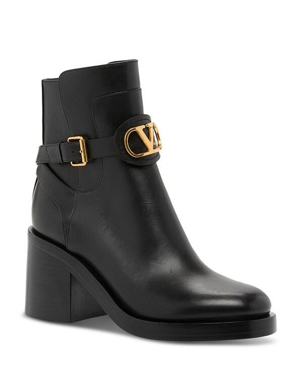 ヴァレンティノ レディース シューズ ブーツ・レインブーツ Valentino Garavani Womens Buckled Booties Black ブラック