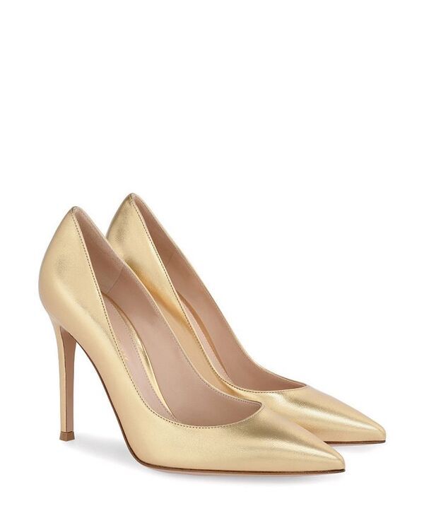 ジャンヴィト ロッシ レディース シューズ パンプス Gianvito Rossi Womens Gianvito 105 Pumps Gold Nappa Leather ゴールド