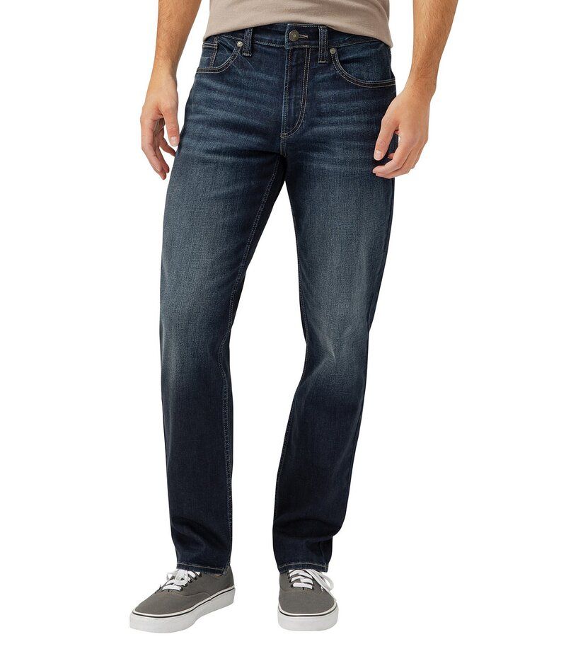 シルバー ジーンズ メンズ ボトムス デニムパンツ Silver Jeans Co Eddie Athletic Fit Tapered Jeans Indigo インディゴ