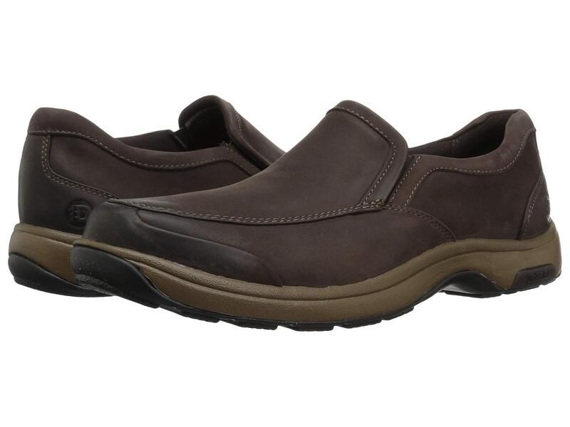 ダナム メンズ シューズ スリッポン・ローファー Dunham Battery Park SlipOn Brownubuck ブラウン