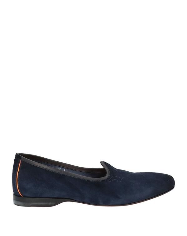サントーニ メンズ シューズ スリッポン・ローファー SANTONI モカシン Midnight Blue ブルー