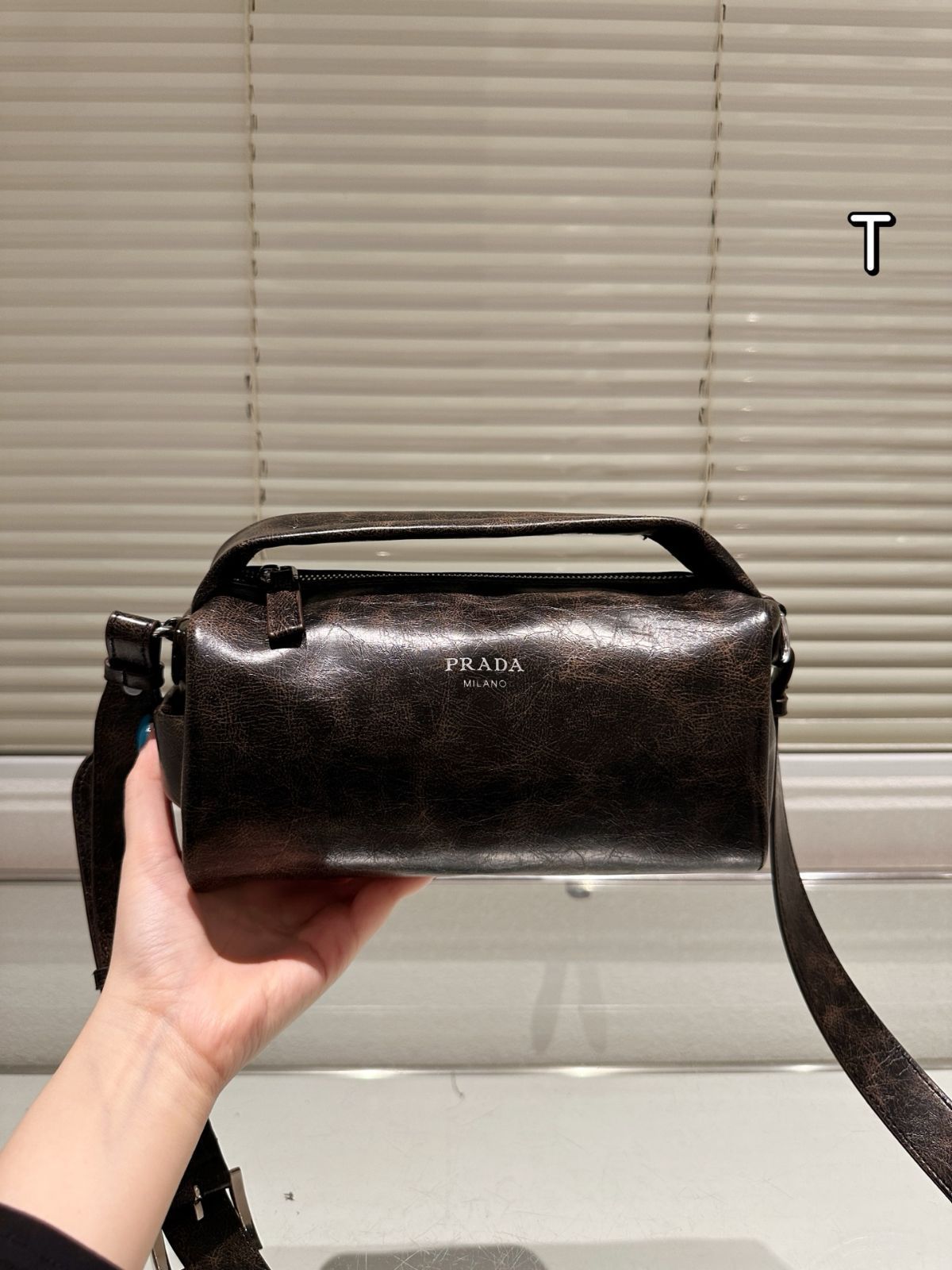 【今日特価】Prada 2025SS Men's Nappa Leather Pen Case Tote Bag