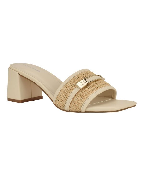 カルバンクライン レディース シューズ スリッポン・ローファー サンダル ヒール Calvin Klein Womens Paloma SlipOn Block Heel Sandals Light