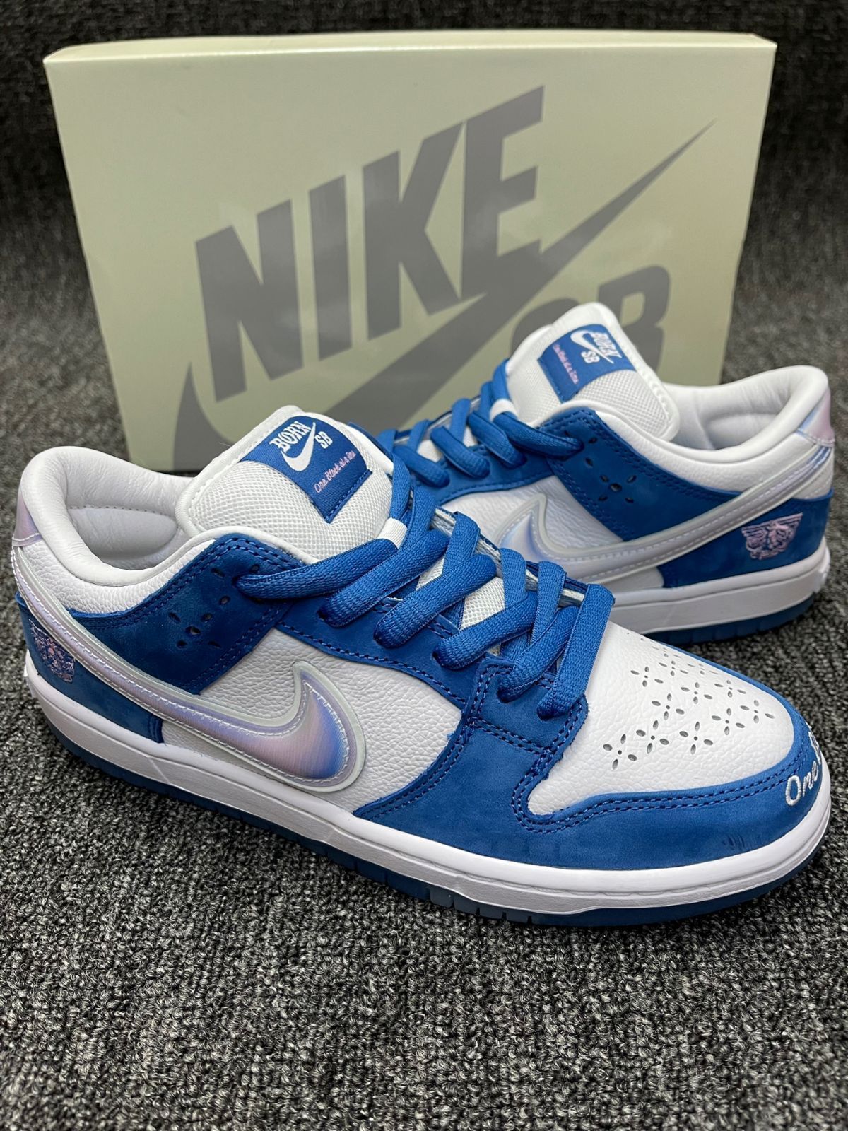 Nike ボーンレイズド × ナイキ SB ダンク ロー プロ QS ワン ブロック アット ア タイム ナイキ FN7819-400 メンズ スニーカー ランニングシューズ 21SN-FN7819-400-MM輸入