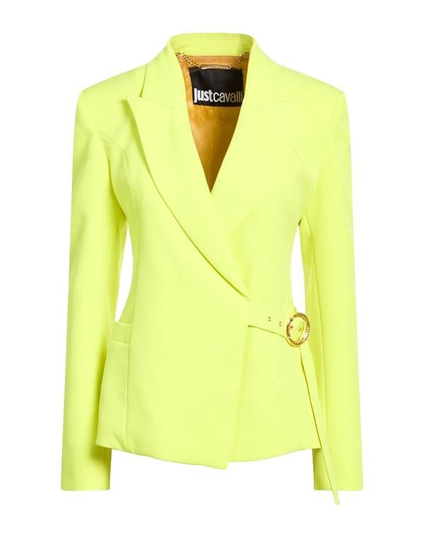 ジャストカバリ レディースーツ ブレザー JUST CAVALLI テーラードジャケット Lime Green ライム