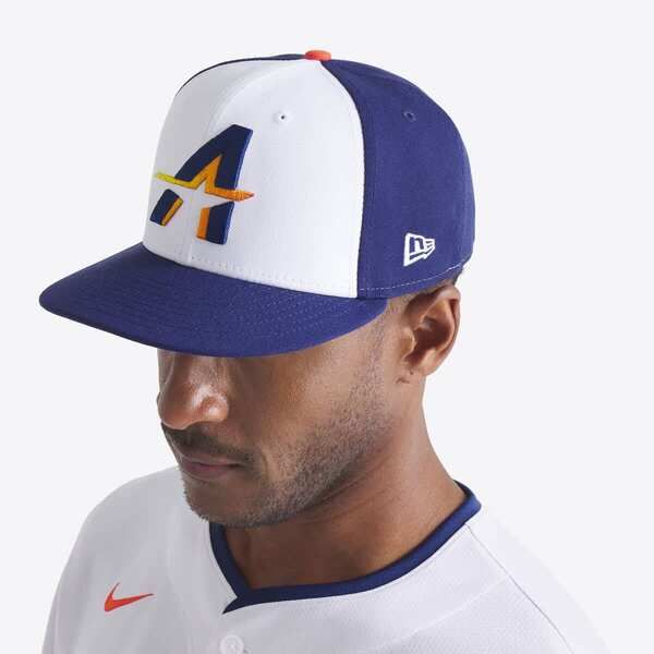 ニューエラ メンズ アクセサリー 帽子 Mens New Era WhiteNavy Houston Astros 2025 City Connect 59FIFTY Fitted Hat White