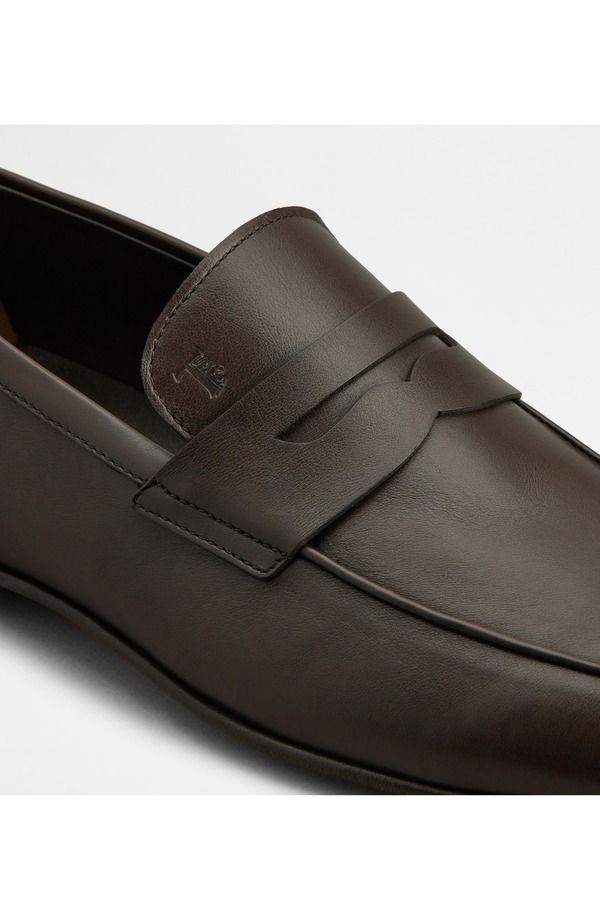 トッズ メンズ シューズ スリッポン・ローファー Tods Deconstructed Penny Loafer Cioccolato トッズ メンズ シューズ スリッポン・ローファー Tods Deconstructed Penny Loafer Cioccolato