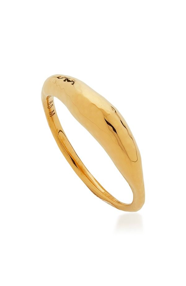 モニカヴィナダー レディース アクセサリー 指輪 Monica Vinader Gaia Ring Yellow Gold イエロー