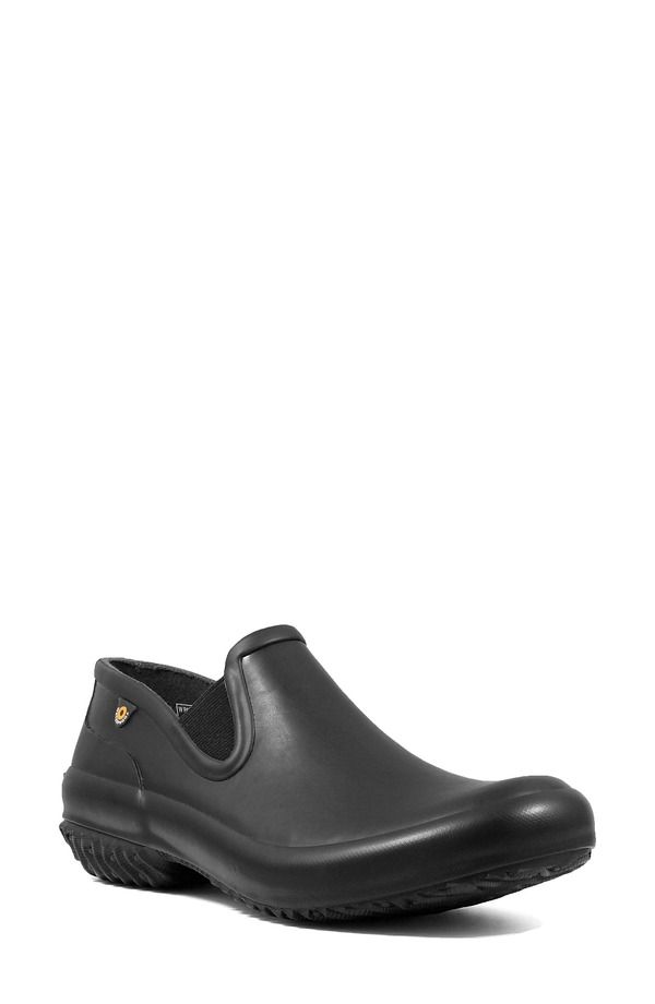 ボグス レディース シューズ スリッポン・ローファー スニーカー Bogs Patch Waterproof SlipOn Sneaker Black ブラック
