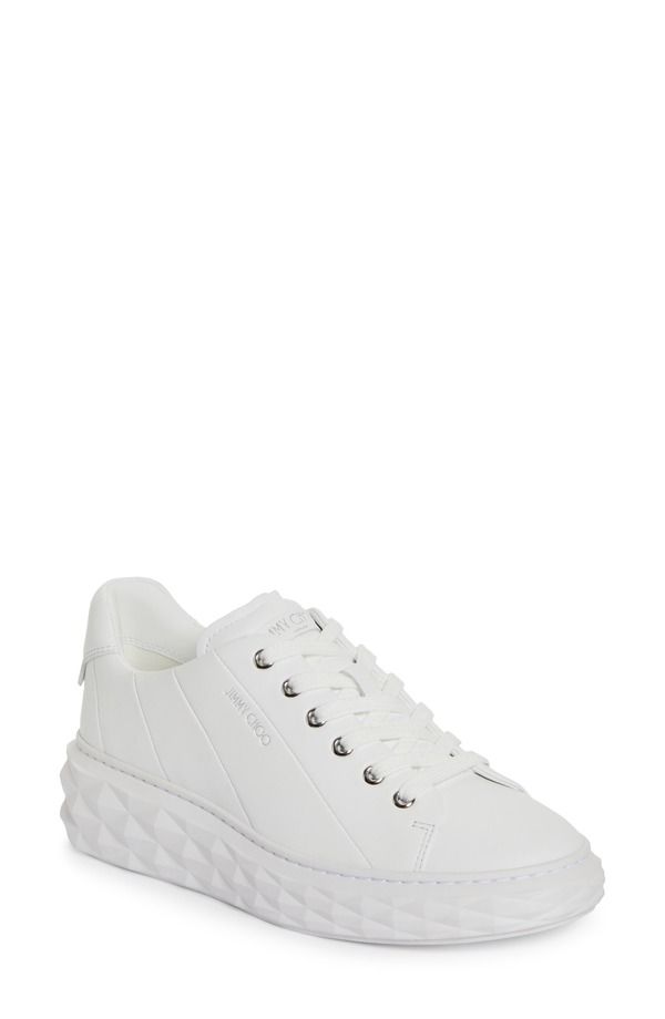 ジミーチュー レディース シューズ スニーカー プラットフォーム マキシ Jimmy Choo Diamond Light Maxi Platform Sneaker White White ホワイト