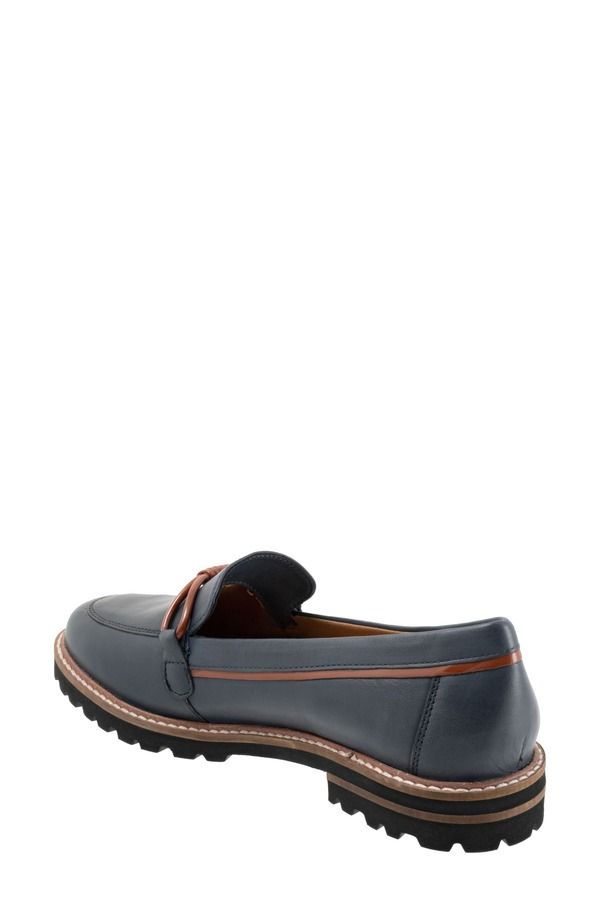 トロッターズ レディース シューズ スリッポン・ローファー Trotters Fiora Loafer Navy ネイビー