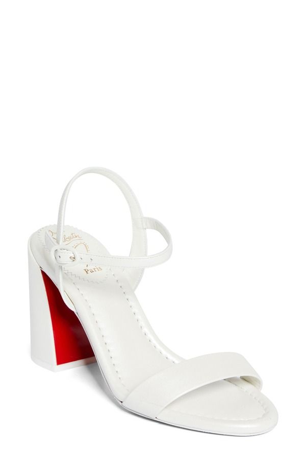 クリスチャン・ルブタン レディース シューズ サンダル Christian Louboutin Miss Jane Sandal W667 BiancoLin Snow