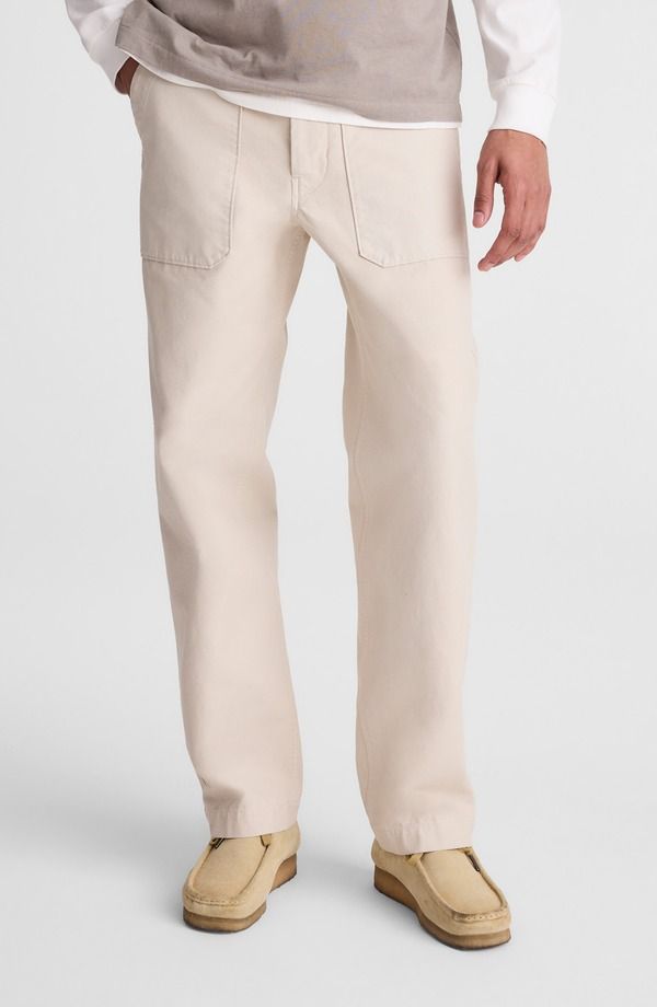 メイドウェル メンズ ボトムス カジュアルパンツ Tシャツ Madewell Reverse Sateen Fatigue Pantstone ストーン