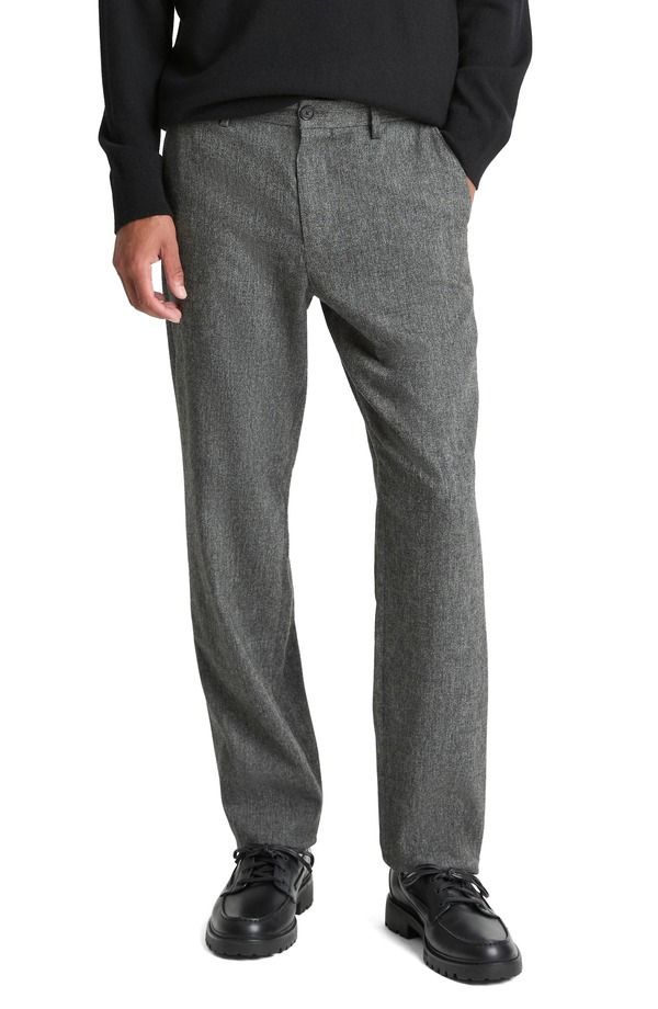 ヴィンス メンズ ボトムス カジュアルパンツ Vince Owen Athletic Fit Flat Front Mlange Dress Pants Medium Heather Grey グレー