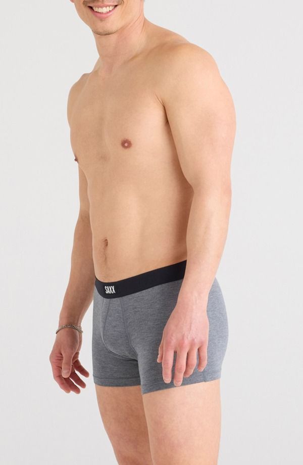 サックス メンズ アンダーウェア トランクス SAXX Vibe Xtra Soft Comfortrunks Dark Grey Heather グレー