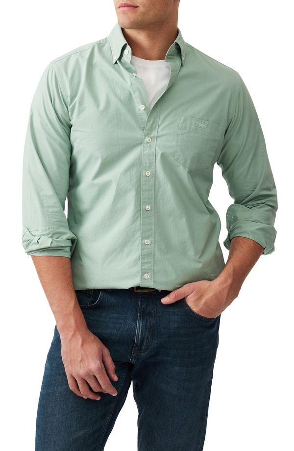 ロッドアンドグン メンズ トップス シャツ コットン ダウン Rodd Gunn Hendrick Cotton ButtonDown Shirthyme