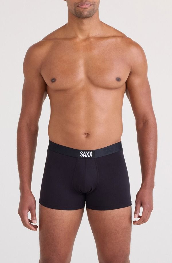 サックス メンズ アンダーウェア トランクス SAXX Vibe Xtra Soft Comfortrunks Black ブラック