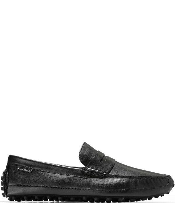 コールハーン メンズ シューズ スリッポン・ローファー レザー Cole Haan Mens Hall Grand Leather Penny Driving Loafers BlackBlack ブ