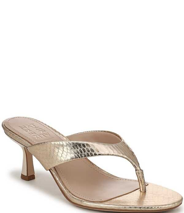 ナチュライザー レディース シューズ サンダル トール Naturalizer 27 EDITressa Embossed Metallic Thong Dressandals Light Champ