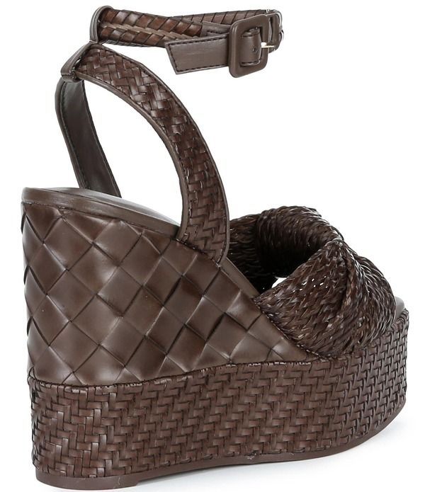 ジャンビニ レディース シューズ サンダル プラットフォーム Gianni Bini Shayne Braided Knot Wedge Platform Sandals Dark Brown Roa