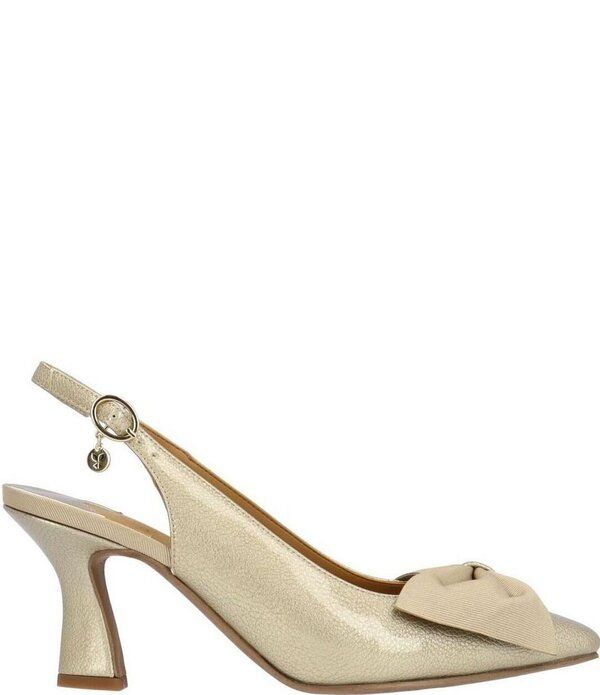 ジェイレニー レディース シューズ ヒール J Renee Harlan Patent Grosgrain Bow Slingback Pumps Taupe トープ