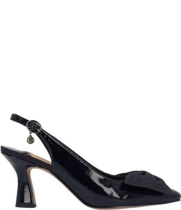 ジェイレニー レディース シューズ ヒール J Renee Harlan Patent Grosgrain Bow Slingback Pumps Black ブラック