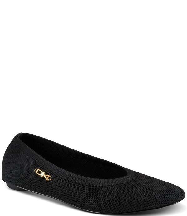 ダナキャラン レディース シューズ パンプス ニット Donna Karan Avery Knit Ballet Flats Black ブラック