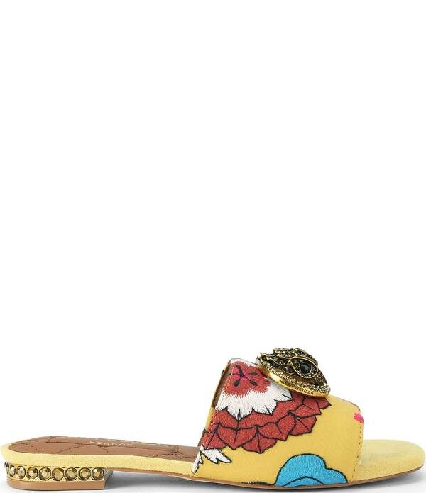 カートジェイガーロンドン レディース シューズ パンプス サンダル チェルシー Kurt Geiger London Chelsea Crystal Embellished Ornament Flat