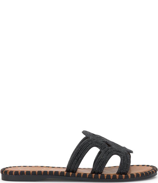 ジェシカシンプソン レディース シューズ パンプス サンダル Jessica Simpson Bria Rhinestonembellished Slide Sandals Black ブラック