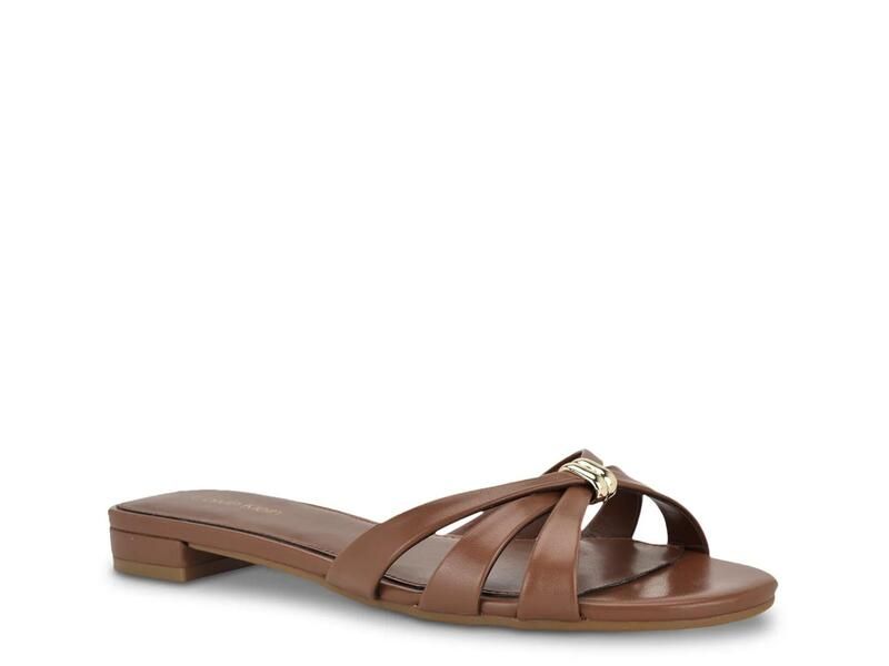 カルバンクライン レディース シューズ サンダル Calvin KleinPetula Sandal Dark Brown ブラウン