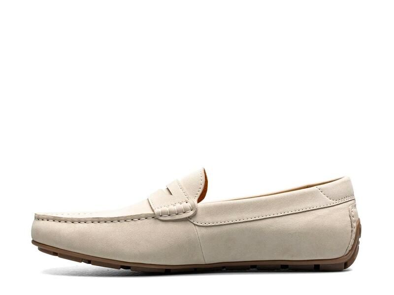 フローシャイム メンズ シューズ スリッポン・ローファー FlorsheimMotor Penny Driving Loafer Off White オフホワイト